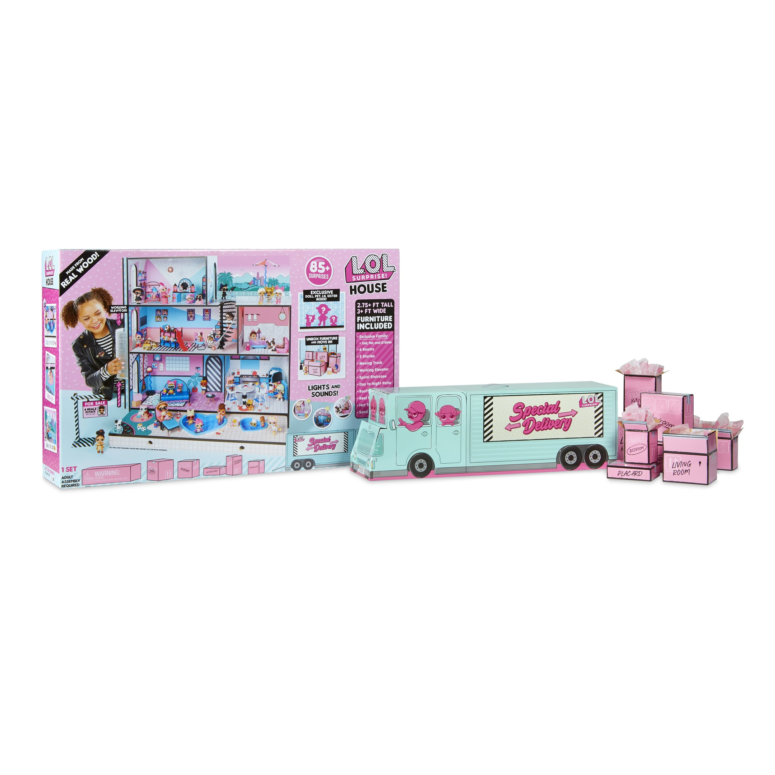 L.O.L. Surprise! OMG House of Surprises Complete Dollhouse (576747) -  Multicolor 35051576747