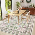 thumbnail image 7 of FULIE Rugs 5'x8'Soft Boho Rug Foldable Carpet Non-Slip Rug for Living Room,Pink, 7 of 7