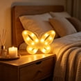 thumbnail image 6 of Kttectoa Night Light Butterfly Shaped LED Desk Lamp Battery Operated Wall Decor for Bedroom Party 10.63x7.09x1.18in, 6 of 6
