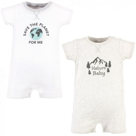 UPC: 0660168623833 | Touched by Nature Unisex Baby Organic Cotton Rompers Nature Baby 0-3 Months