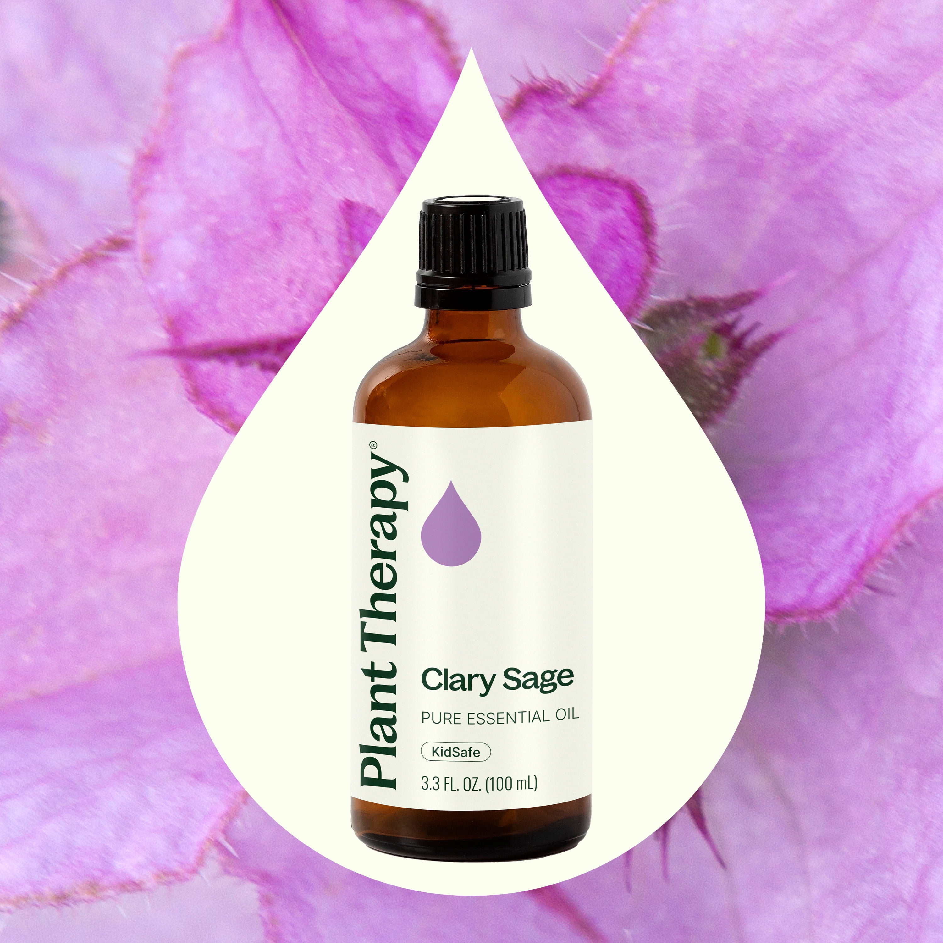 Plant Therapy Clary Sage Essential Oil 100 ml (3.3 oz) 100% Pure, Natural Aromatherapy, for Women's Health