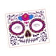 thumbnail image 4 of Pegatinas temporales para la cara de Halloween con diseño floral, accesorio para disfraces de fiesta o Estilo D, 4 of 8
