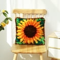 thumbnail image 1 of Flowers Latch Hook Rug Making DIY Craft Shaggy Kids Adults Rug Tapestry Making DIY work Supplies 16x16inch Sunflowers, 1 of 9