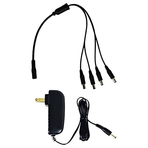 Security Camera Power Adapter for 4-Way Power Splitter