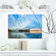 thumbnail image 1 of Exotic Sunrise on River Autumn - Oversized Beach Canvas Artwork, 1 of 3