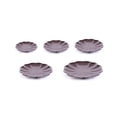 thumbnail image 2 of Round Plate Melamine Frosted Cherry Blossoms Tray High-grade Tableware Dish Plate (15x1.9cm, Coffee), 2 of 8