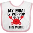 thumbnail image 3 of Inktastic Mimi and PopPop Love Me Boys or Girls Baby Bib, 3 of 4