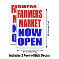 thumbnail image 2 of Farmers Market Now Open (24" X 36") Vinyl Decal Only (Pack of 2) |Sign|Sticker|Poster, 2 of 4