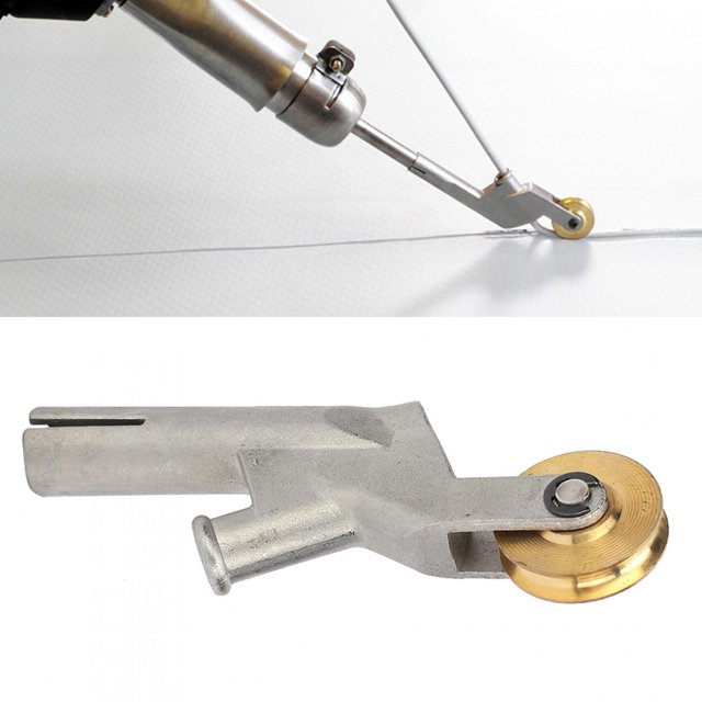 Spptty Welding Nozzle With Wheel,Welding Nozzle Accessory,Floor Welding Nozzle Round Mouth With Wheel PVC Flooring Welding Nozzle Accessory
