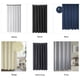 thumbnail image 2 of Cortina de ducha de 6 x 6 pies con 12 ojales y ganchos de metal Cortinas de baño sólidas Cortinas de Tomshoo Negro, 2 of 7