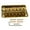 Gold black screws, variant on Necvior 6 String Hard Tail Fixed Guitar Bridge with Mounting Screws Top Load Tailpiece for Precisions Electric Instrument