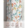 thumbnail image 5 of Colorful Leaf Sheer Curtains 2 Panels Set Spring Watercolor Orange Green Leaf Branch Sheer Window Curtains Light Filtering Rod Pocket Voile Drapes for Bedroom Living Room 52"X96", 5 of 8