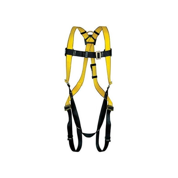Safety Works Workman Qwik-Fit Unisex Polyester Safety Harness XL Yellow 1 pc.