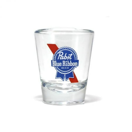 

Pabst Blue Ribbon 850809 Pabst Blue Ribbon Striped Logo Clear Shot Glass