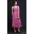 thumbnail image 5 of Bimba Floral Women Printed Sleeveless Midi Strappy Bohemian Beach Dress-Small, 5 of 5