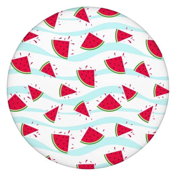 Tropical Peach Pattern Tablecloth Pink Juicy Fruit Print Cute Cartoon Style for Modern Aesthetic Dining
