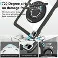 thumbnail image 3 of ELEHOLD Case for ipad pro 11 2022/2021/2020/2018/air4 10.9/air5, Hard PC Clear Back Shell Case with 360 Degree Metal Stand,Black, 3 of 6