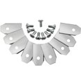 thumbnail image 1 of Cuchillas De Cortacésped 45 piezas de cuchillas de cortacésped piezas de desbrozadora de acero inoxidable para máquina de corte Tmvgtek Para estrenar, 1 of 2