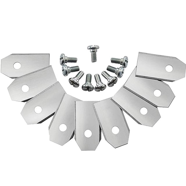 Cuchillas De Cortacésped 45 piezas de cuchillas de cortacésped piezas de desbrozadora de acero inoxidable para máquina de corte Tmvgtek Para estrenar