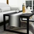 thumbnail image 5 of Black Ombre Cotton Linen Small Table Runner 13 x 60 inch Black Grey White Gradient Modern Abstract Art Non-slip Rectangular Dining Table Decor for Wedding Party Holiday Dinner, 5 of 8