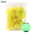 thumbnail image 2 of Happy Date 50Pcs Glow in The Dark Rocks Glow Pebbles Decor for Garden/Fish Tank/Aquarium/Walkway/Driveway/Plant Pots/Bonsai, 2 of 9