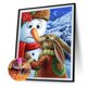 thumbnail image 1 of Cuadros Decorativos 5D DIY taladro redondo completo pintura de diamante conejo muñeco de nieve mosaico dibujo de diamantes de imitación Tmvgtek embutido en tela, 1 of 9