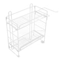 thumbnail image 1 of Toilet Storage Shelves, Non Odor Multifunctional Toilet Rack Save Space with Hooks for Bathroom White, 1 of 8