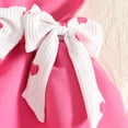 thumbnail image 5 of CAICJ98 Baby Girl Clothes Fall Winter Outfit Long Sleeve Ruffle Romper Plaid Skirt Bow Headband 3 Pcs Set (Hot Pink,3-6 Months), 5 of 8