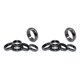 thumbnail image 4 of Vogacara Anillos de hematita de 5 piezas, estilo Simple, piedra negra, energía negativa, piedra imán, banda para el pulgar, anillo, 16 mm 2Conjunto, 4 of 6