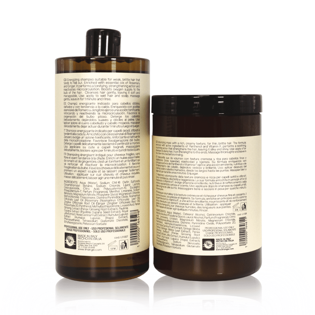 Linange Energyplex Stimulating Mask - Revitalizing Solution for Weak, Brittle Hair, 1000ml