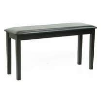 SK New Interiors Solid Wooden Stained Bench with Padded Seat, Espresso