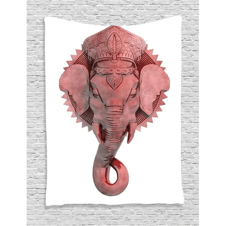 Sculptures Decor Wall Hanging Tapestry Elephant Head Sculptrue Idol Sculptures Decor Wall Hanging Tapestry Elephant Head Sculptrue Idol Traditional Indian Religion Fest Cultural Symbol