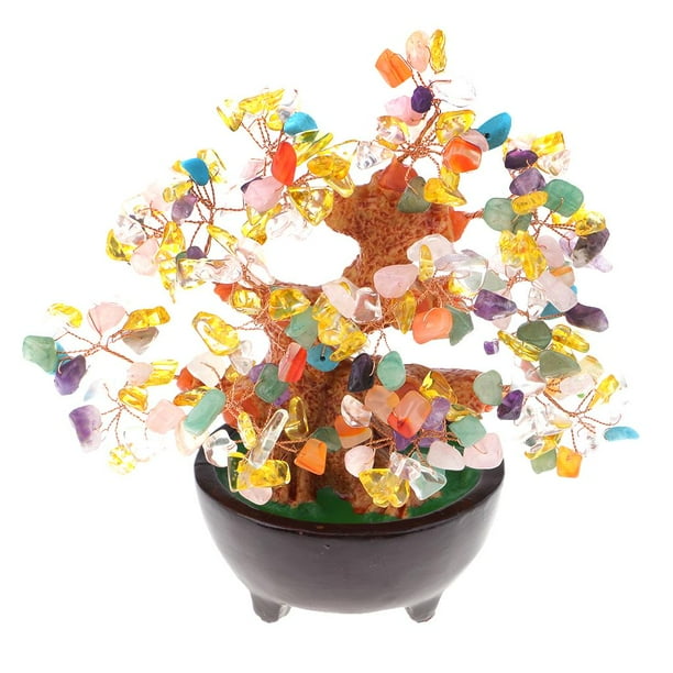 Árbol de cristal estilo bonsái Mini árbol De Dinero De Cristal Estilo Bonsái Feng Shui Trae Y #1