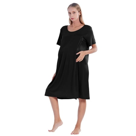 

Valcatch 3 in 1 Labor/Delivery/Hospital Gown Maternity Dress Nursing Nightgown Sleepwear for Breastfeeding S-3XL