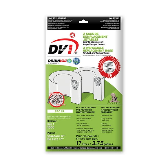 DrainVac SAC-19 Cloth Bags