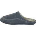 thumbnail image 2 of Clarks Mens Suede Leather Open Back Slipper JMS0345 - Warm Plush Sherpa Lined - Indoor Outdoor House Slippers For Men 10 M US, Grey, 2 of 5