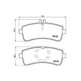 thumbnail image 4 of Brembo OE P50125 Low-Met Brake Pads for Mercedes-Benz AMG GT and S-Class Models, 4 of 4