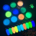 thumbnail image 4 of 10ml Dipping Nail Powder Nail Art Glitter Powder Luminous for, 4 of 8