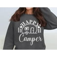 thumbnail image 6 of Happy Camper Sweatshirt, Cute Camping Pullover, Outdoor Adventure Sweater, Cozy Travel Hoodie, Comfy Nature Lover's Top (L, Maroon), 6 of 11