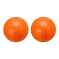 thumbnail image 1 of 2 Pcs Gazing Ball 2.5 Inch 63mm Reflective Sphere Polished Hollow Ball Orange, 1 of 7