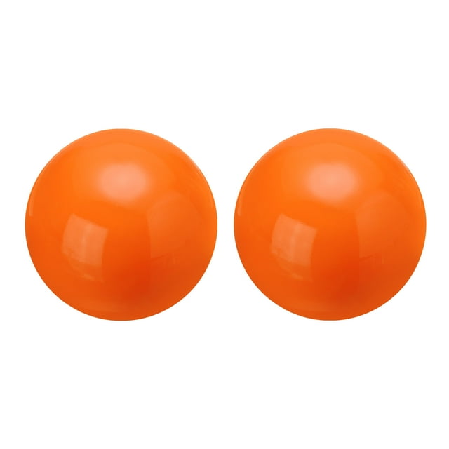 2 Pcs Gazing Ball 2.5 Inch 63mm Reflective Sphere Polished Hollow Ball Orange