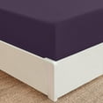 thumbnail image 7 of Mellanni Extra Deep Pocket Fitted Sheet up to 21", Microfiber, 1 Piece California King, Purple, 7 of 7