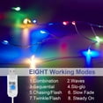 thumbnail image 3 of Morttic 20FT 200LEDs Firecrackers Cluster Garland Fairy Lights,8 Modes&Timer USB Powered Remote Control Waterproof for Home Bedroom Garden Christmas Decor ,Multicolor, 3 of 7