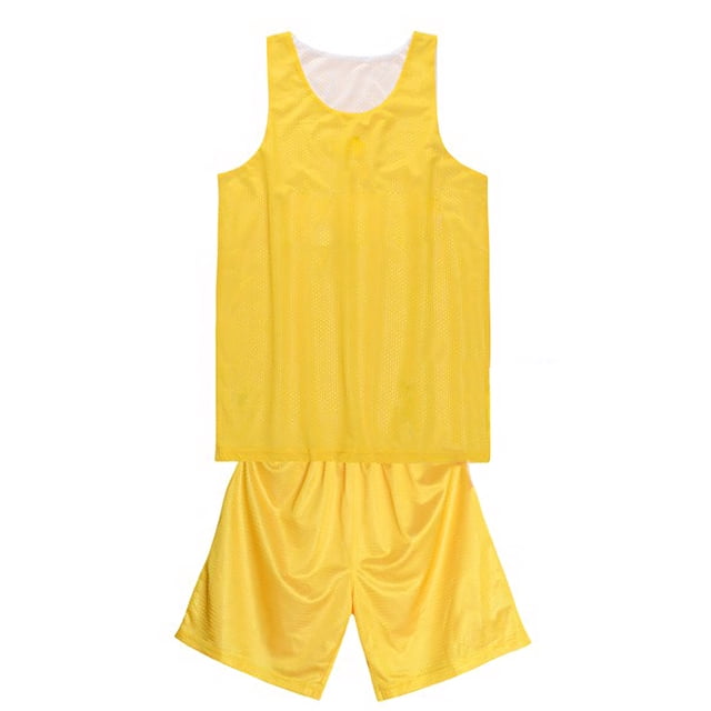 TOPTIE Reversible Mesh Basketball Clothes Set Jersey and Shorts For Adult