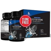 Pharmacist Recommended 2 fer 1 Offer 180ct Testosterone Booster Enhancement by Research Labs. Increase Lean Muscle Energy Strength. Saw Palmetto, Tribulus, Tongkat Ali, Goat Weed, Zinc