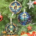 thumbnail image 3 of Adorno Colgante de Cerámica Cruz Touber 9 cm Navidad, 3 of 6