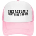 thumbnail image 1 of Funny Country Life Howdy Cowboy Baseball Hats This Actually is My First Rodeo Beach Baseball Hat, 1 of 8