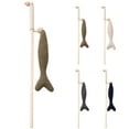 thumbnail image 2 of Baguette Taquine-Chat Interactive Poisson Bâton en Bois d'Herbe à Chat Jouet Baguette pour Chat Résistant aux Morsures, 2 of 10