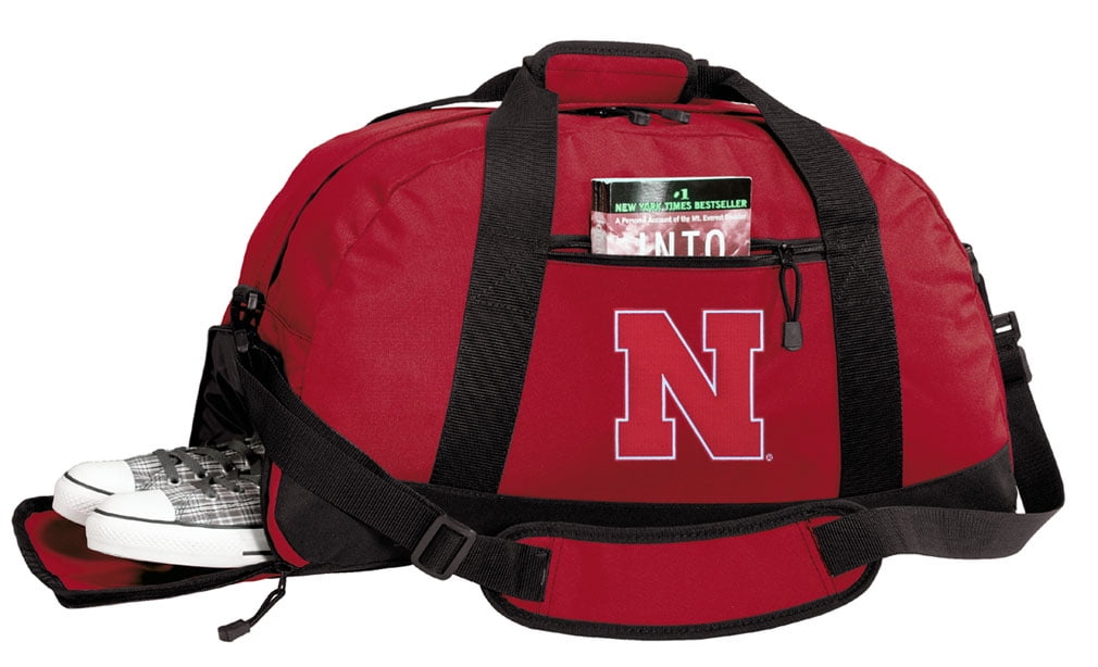 Broad Bay Nebraska Huskers Laptop Bag University of Nebraska Messenger Bag or Computer Bag