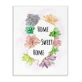 thumbnail image 1 of The Stupell Home Decor Collection New Jersey State Home Sweet Home Succulent Watercolor Vignette Wood Wall Art, 1 of 5